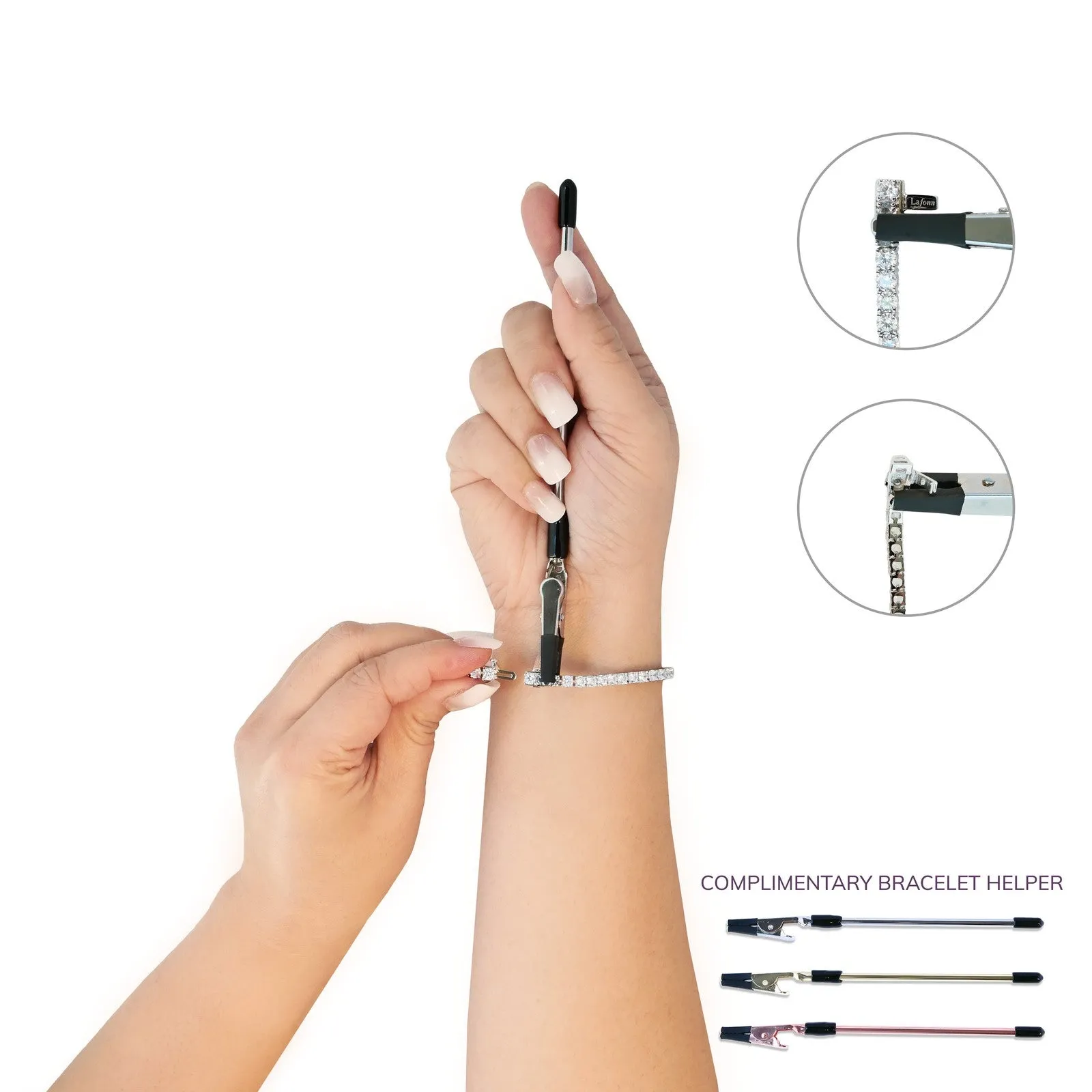 0.44 CTW Adjustable Sideways Cross Bracelet B0136CLP75