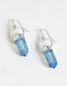 Aqua Aura Quartz Earrings