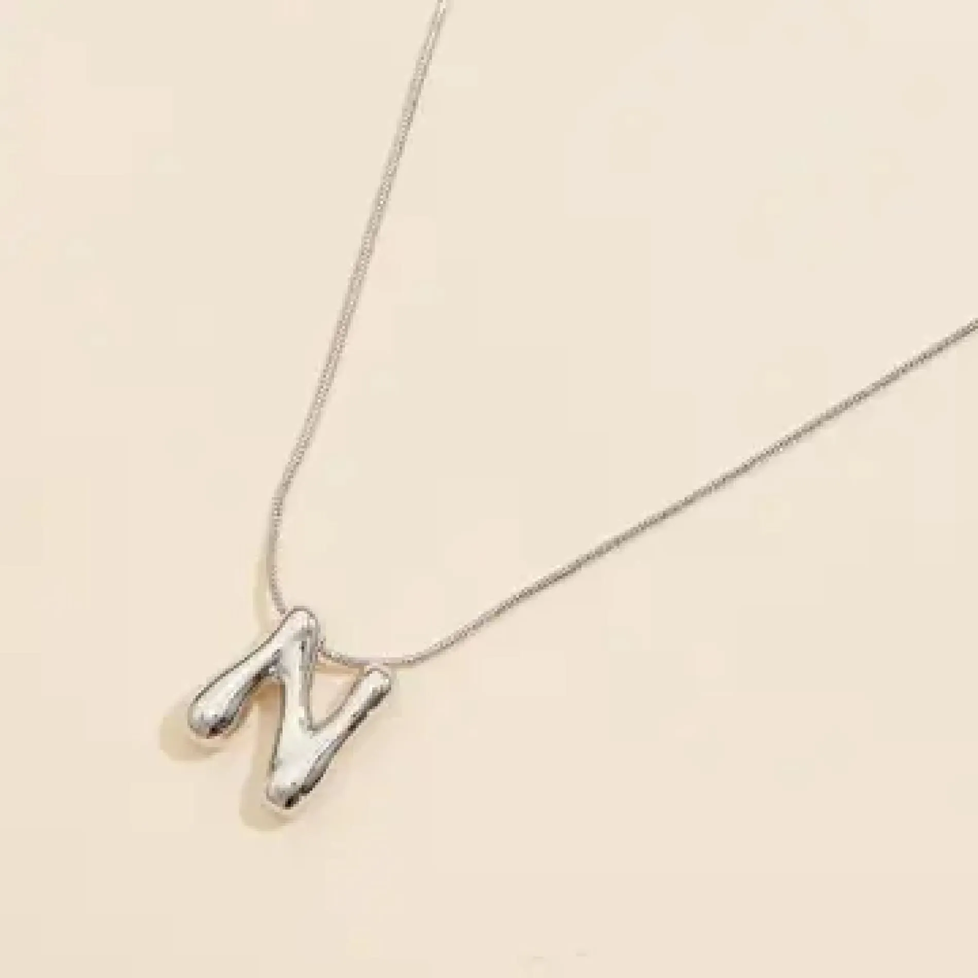 Bubble Initial Necklace