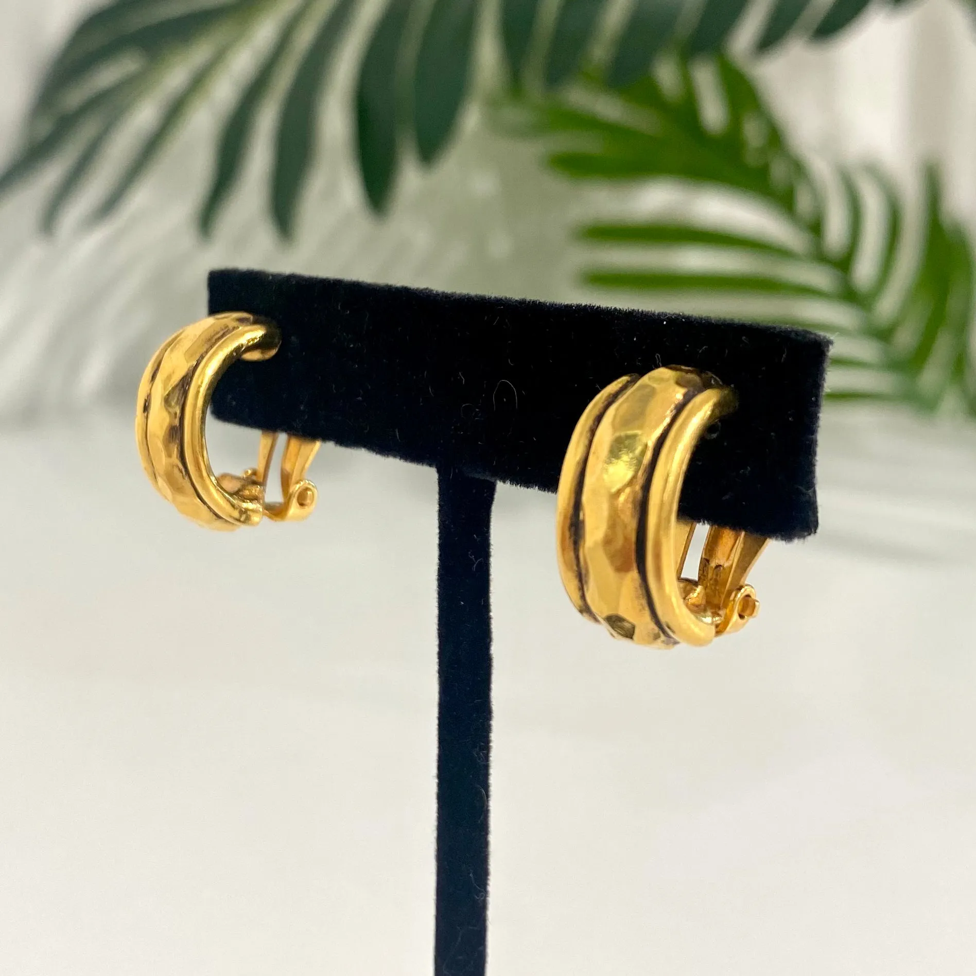 Chanel Vintage Door Knocker Earrings