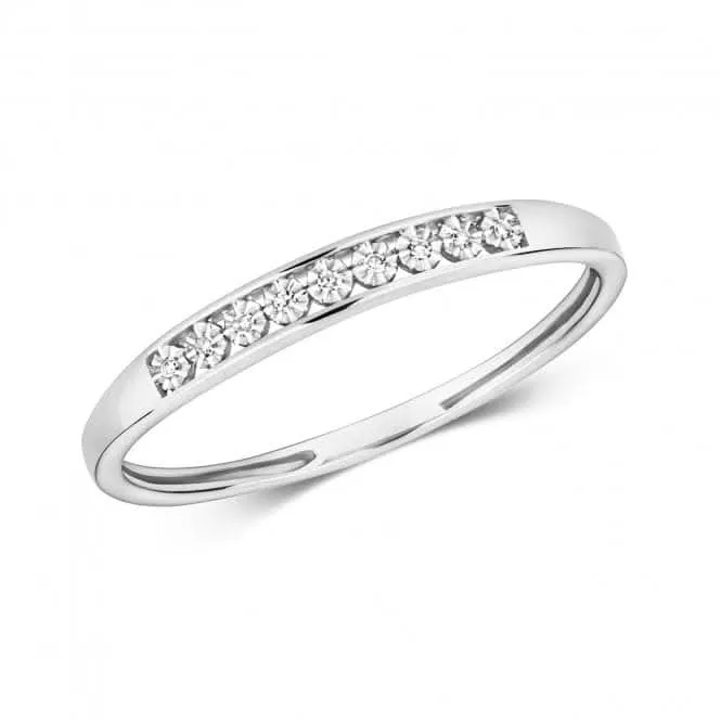 Diamond Jewellery 9ct Illusion Eternity White Gold Rings RD693W