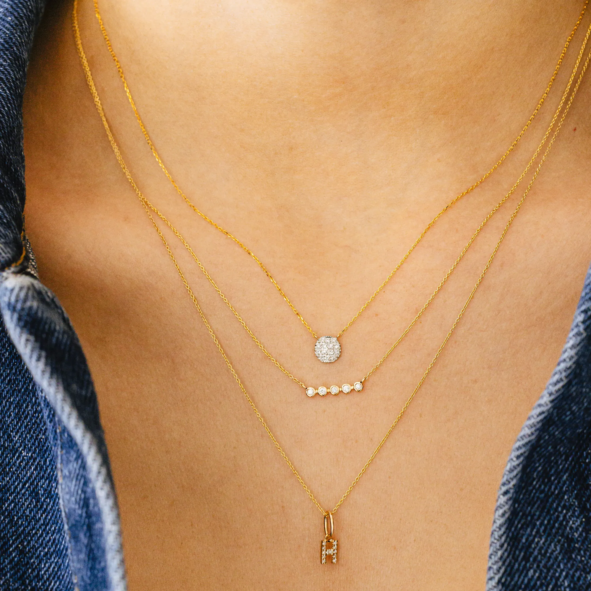 Lauren Joy Mini Disc Necklace