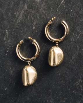 Maslo Gold Hoop Formless Earrings
