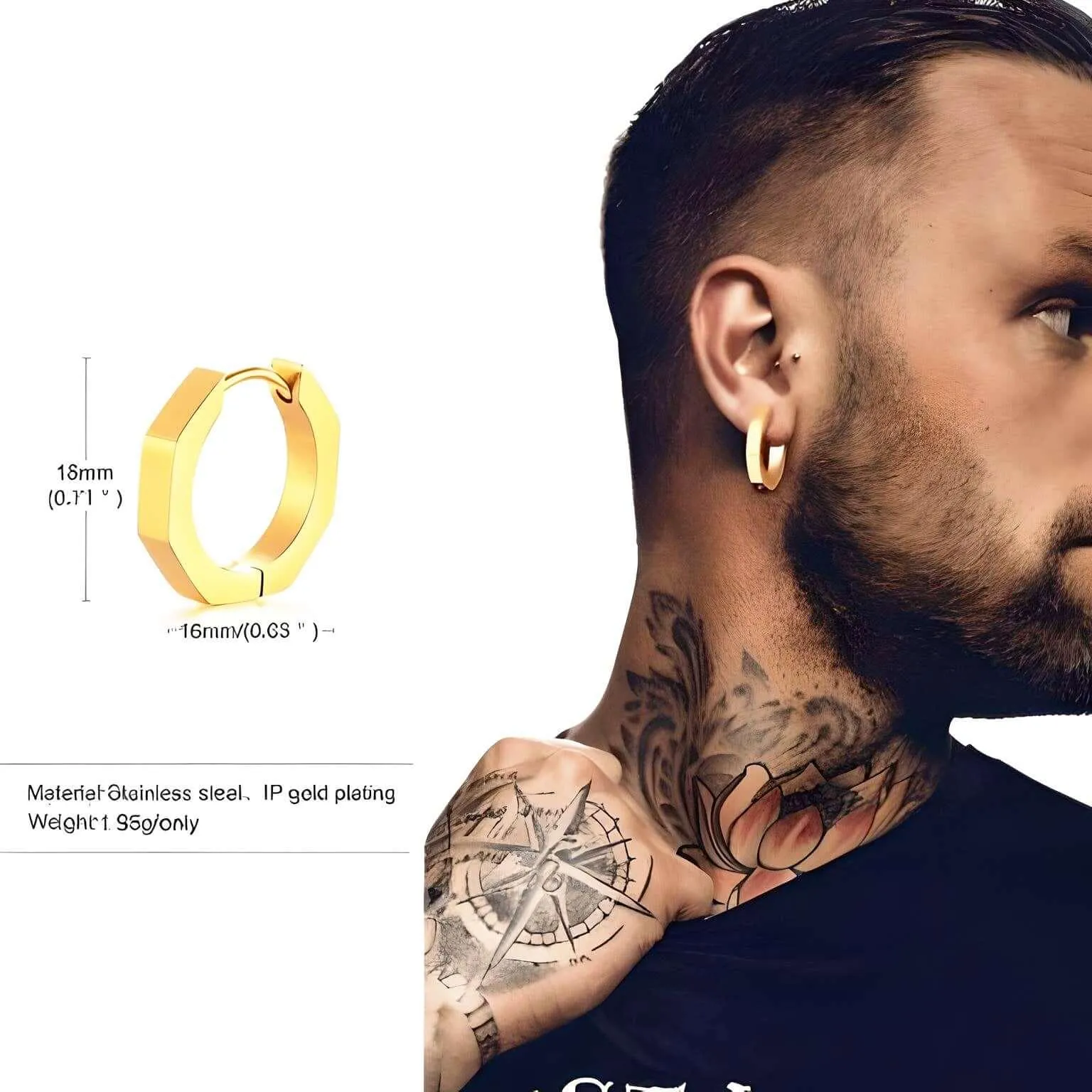 U Link Earrings For Men or Women