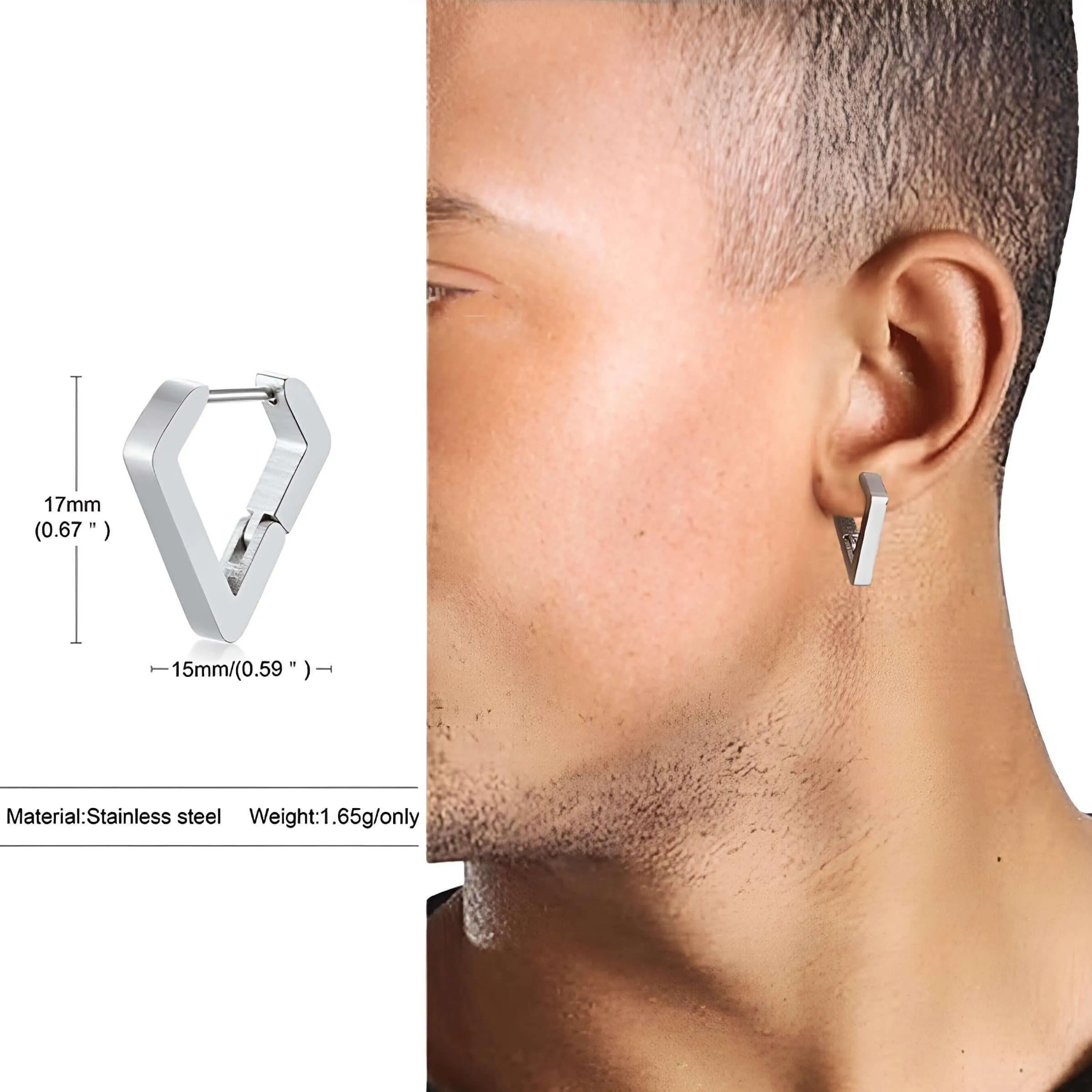 U Link Earrings For Men or Women